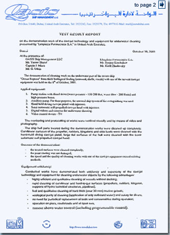 OASIS Ship Management L.L.C. Reference Page 1